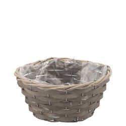 Korb Rund Schale grau D19cm H09cm