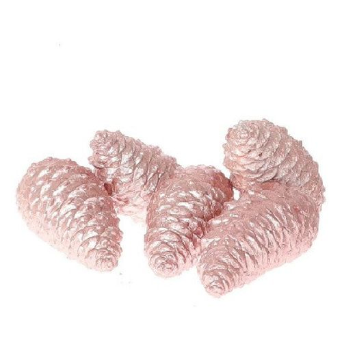 Zapfen Maritima Wachs hell rosa 12cm 5st