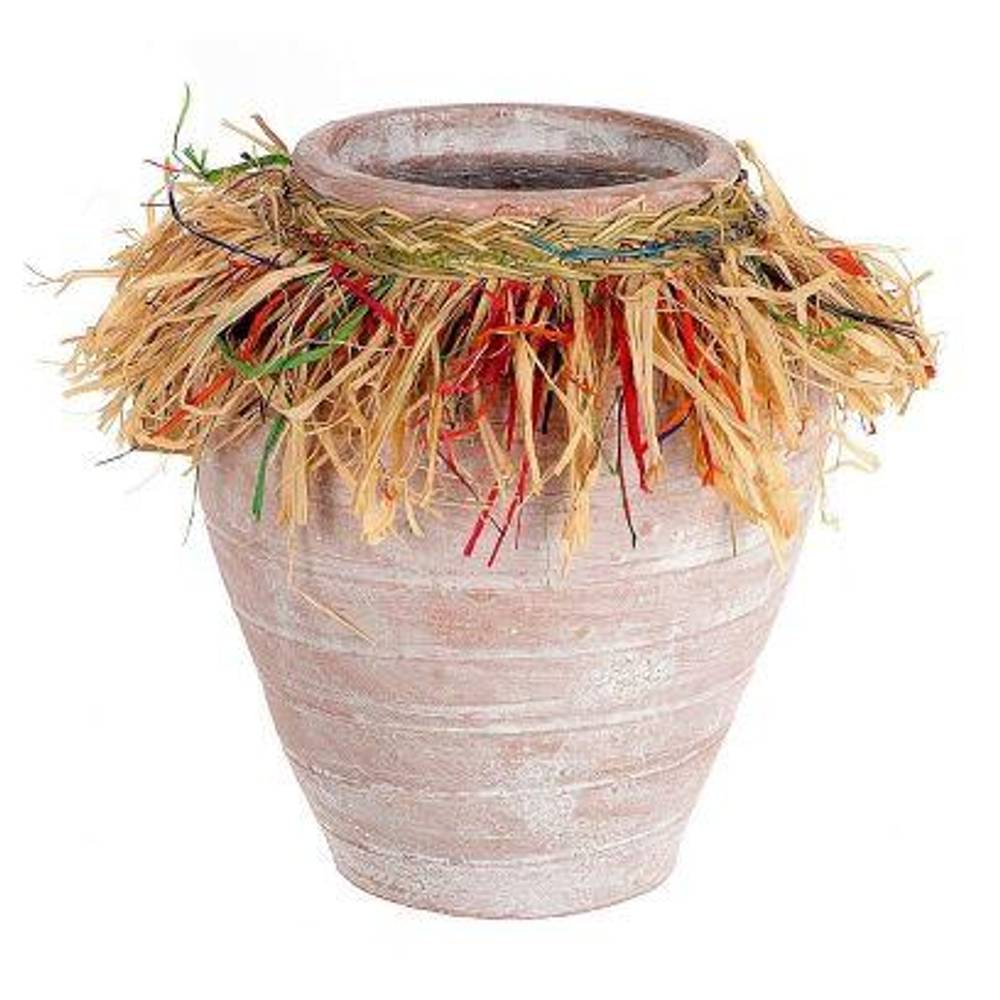 Keramik Vase Koluma gebleicht D19cm H26cm