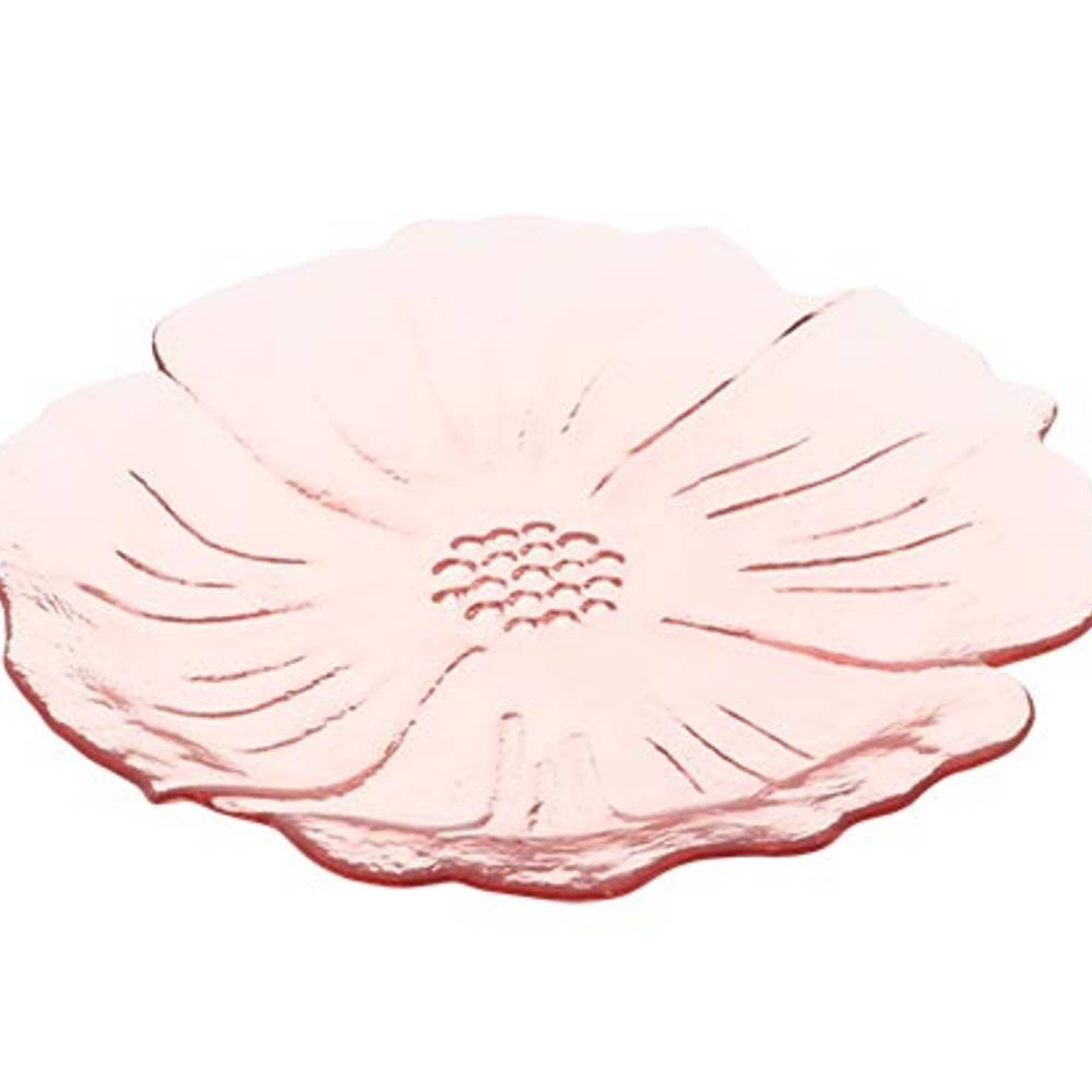 Glas Teller Tivoli rosa D24.5cm