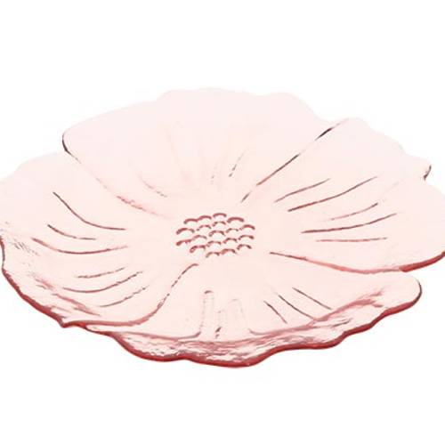 Glas Teller Tivoli rosa D24.5cm