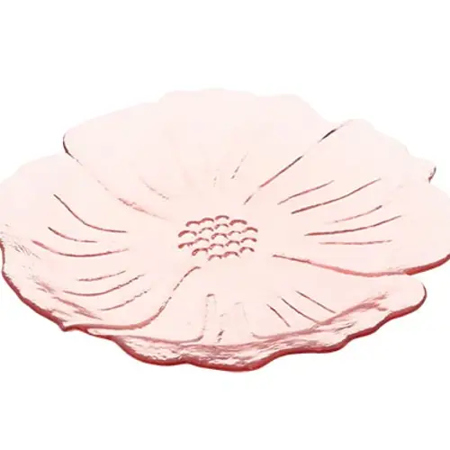 Glas Teller Tivoli rosa D24.5cm