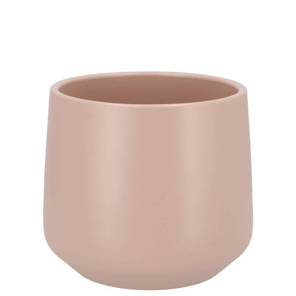 Keramik Übertopf Berlin hell rosa D13cm H13cm