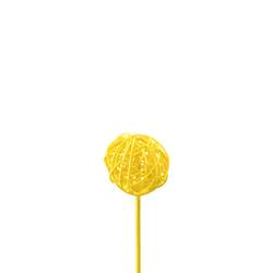 Bruceball auf Stab gelb L12cm D05cm