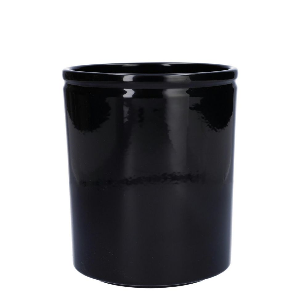 Keramik Orchidee Übertopf Luc schwrz D13cm H15cm