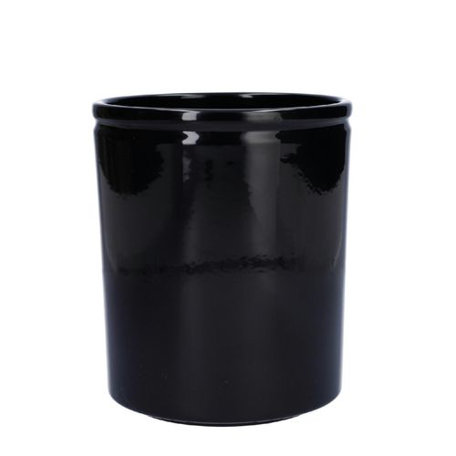 Keramik Orchidee Übertopf Luc schwrz D13cm H15cm