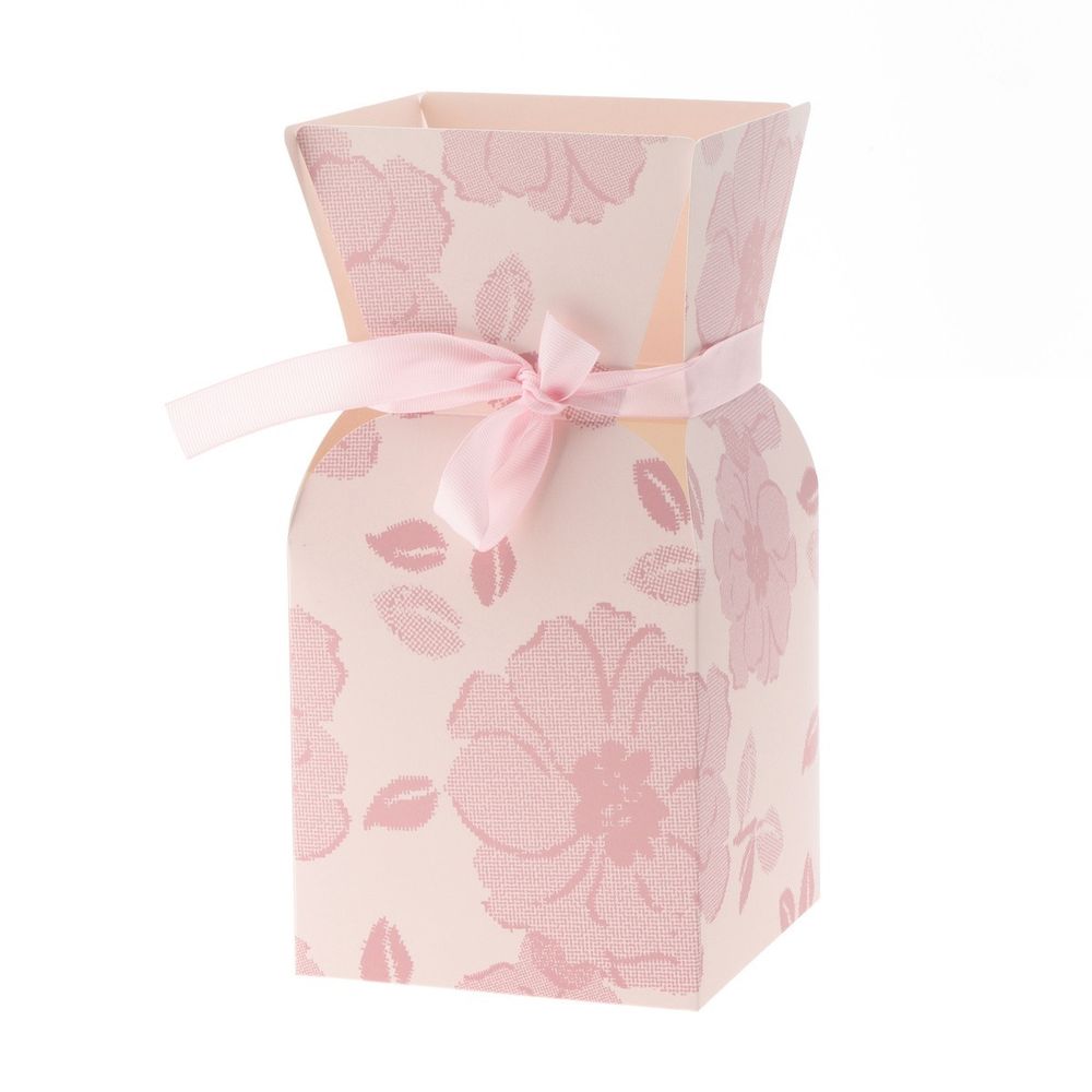 Strausstasche Vanity rosa D13cm H26cm