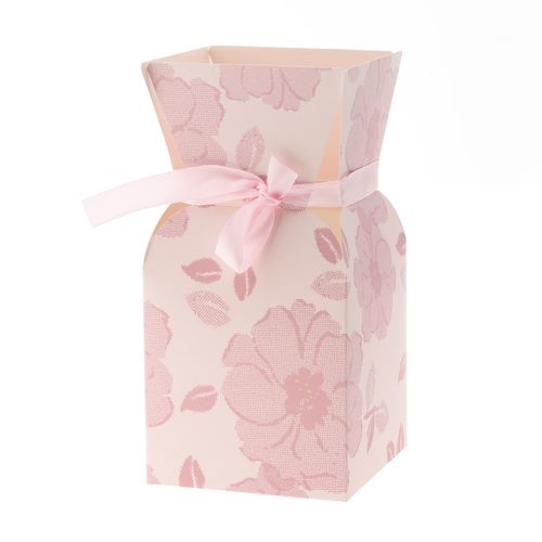 Strausstasche Vanity rosa D13cm H26cm