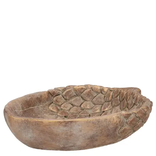 Beton Schale Eichel gold 21x17x05cm