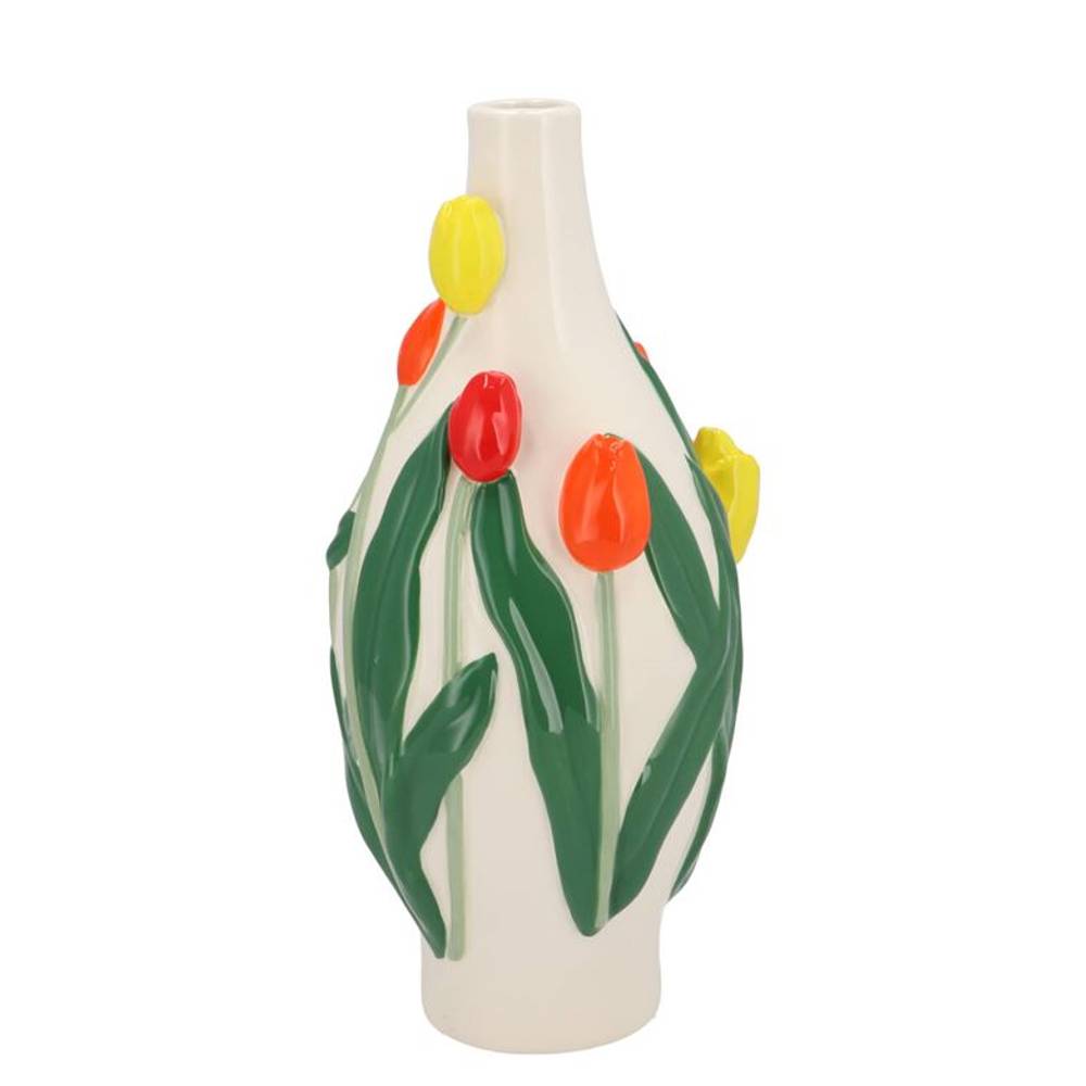 Keramik Vase Isa Dutch orange/gelb 15x15x30cm