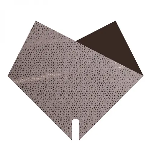 Tüte Double Stars grau 30x30cm x50