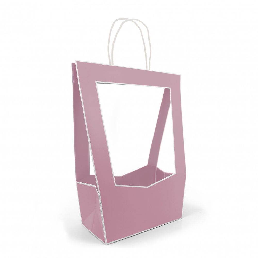 Tasche Medaillon rosa 23x14x38cm