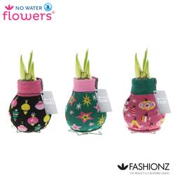 Amar.Bol Wachs Patternz mix rote Bl. 32cm H015