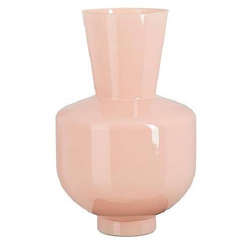 Glas Vase Judy rosa D28cm H45cm