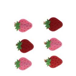 Klammer Erdbeere mix 04cm x6