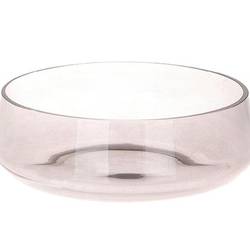 Glas Schale geräuchert D32cm H11cm