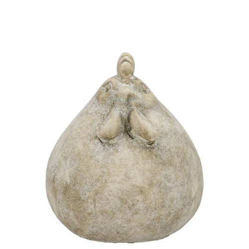 Beton Henne grau 09x09x12cm