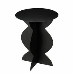 Beistelltisch Rafi schwarz D40cm H50cm