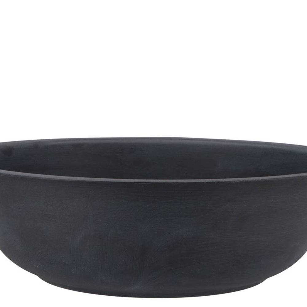 Zink Schale Basic schwarz D36cm H11cm