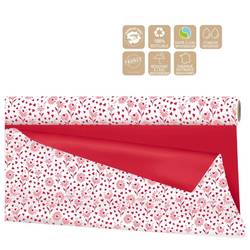 Folien Rolle 80cm Galant rot/weiss 25m