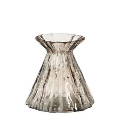 Glas Vase Lauren braun D16cm H16cm