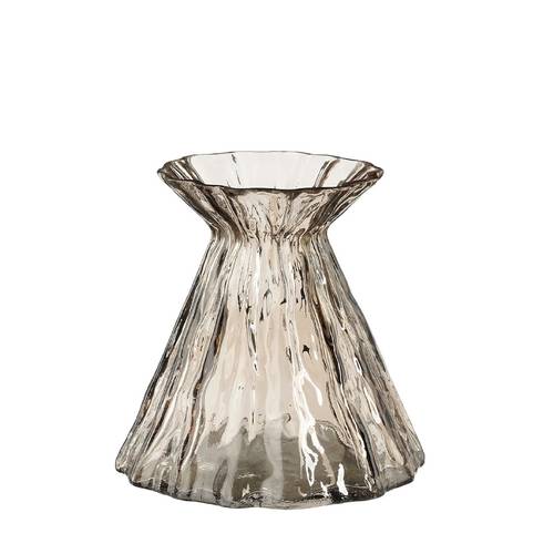 Glas Vase Lauren braun D16cm H16cm