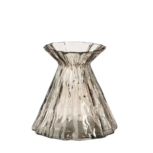 Glas Vase Lauren braun D16cm H16cm