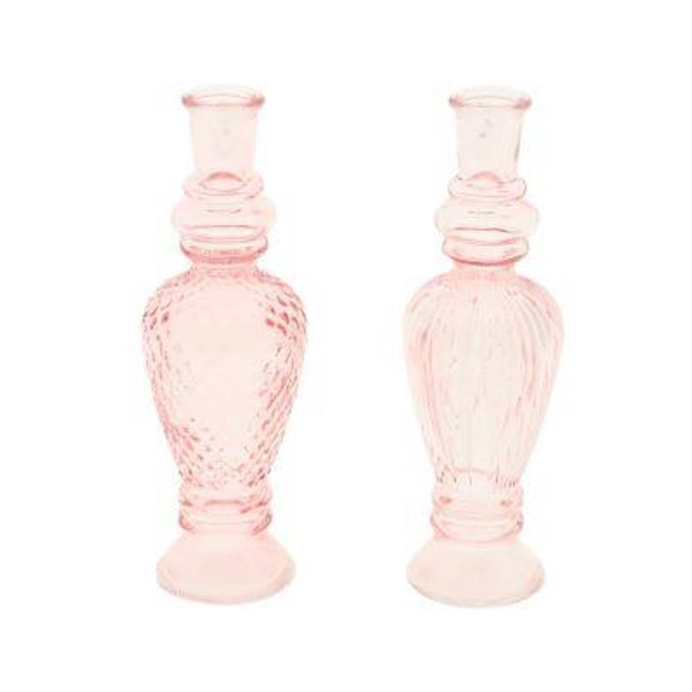 Glas Vase Meghan hell rosa D07cm H22cm