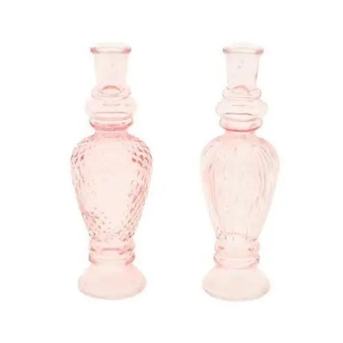 Glas Vase Meghan hell rosa D07cm H22cm