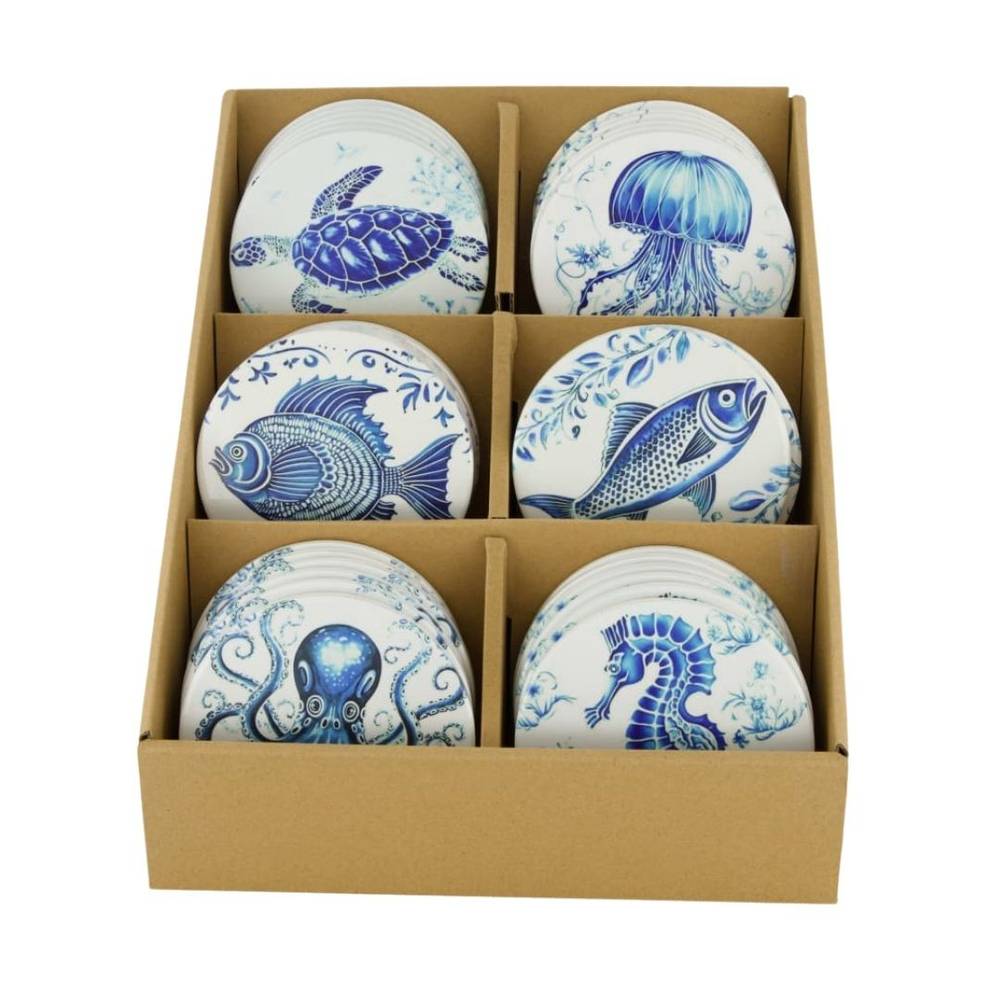 Untersetzer mix Sea blau D10cm