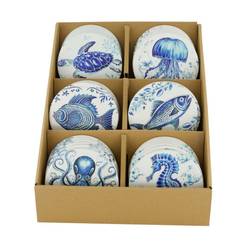 Untersetzer mix Sea blau D10cm