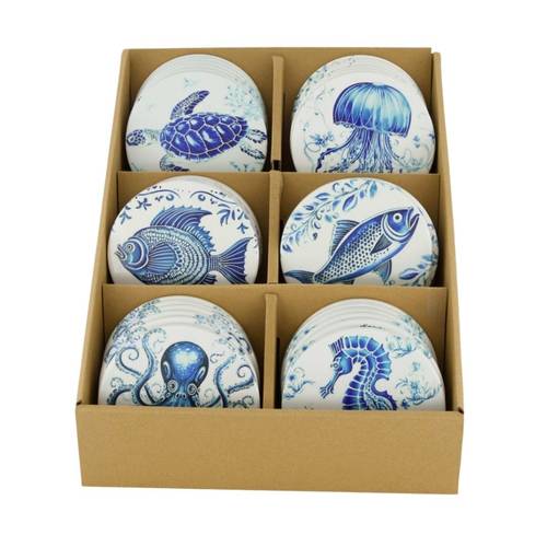 Untersetzer mix Sea blau D10cm