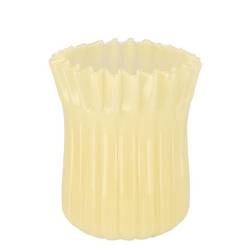 Glas Vase Imke Lemon hell gelb 18x18x23cm