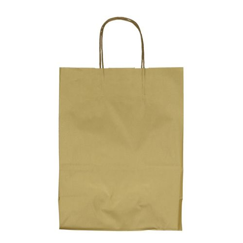 Tasche Papier gold D23/12x30cm