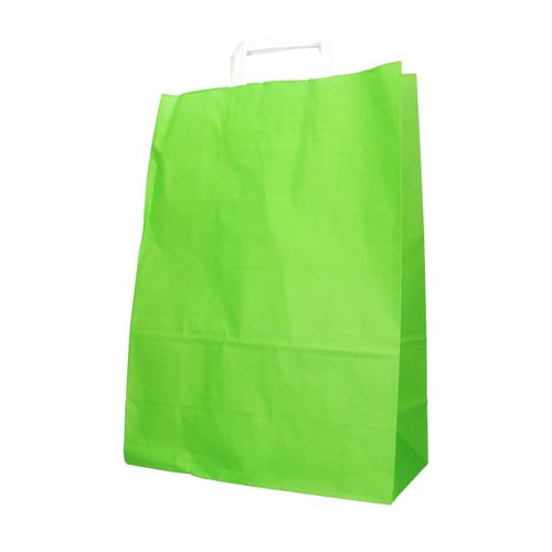 Tasche Papier lime 32/15x43cm