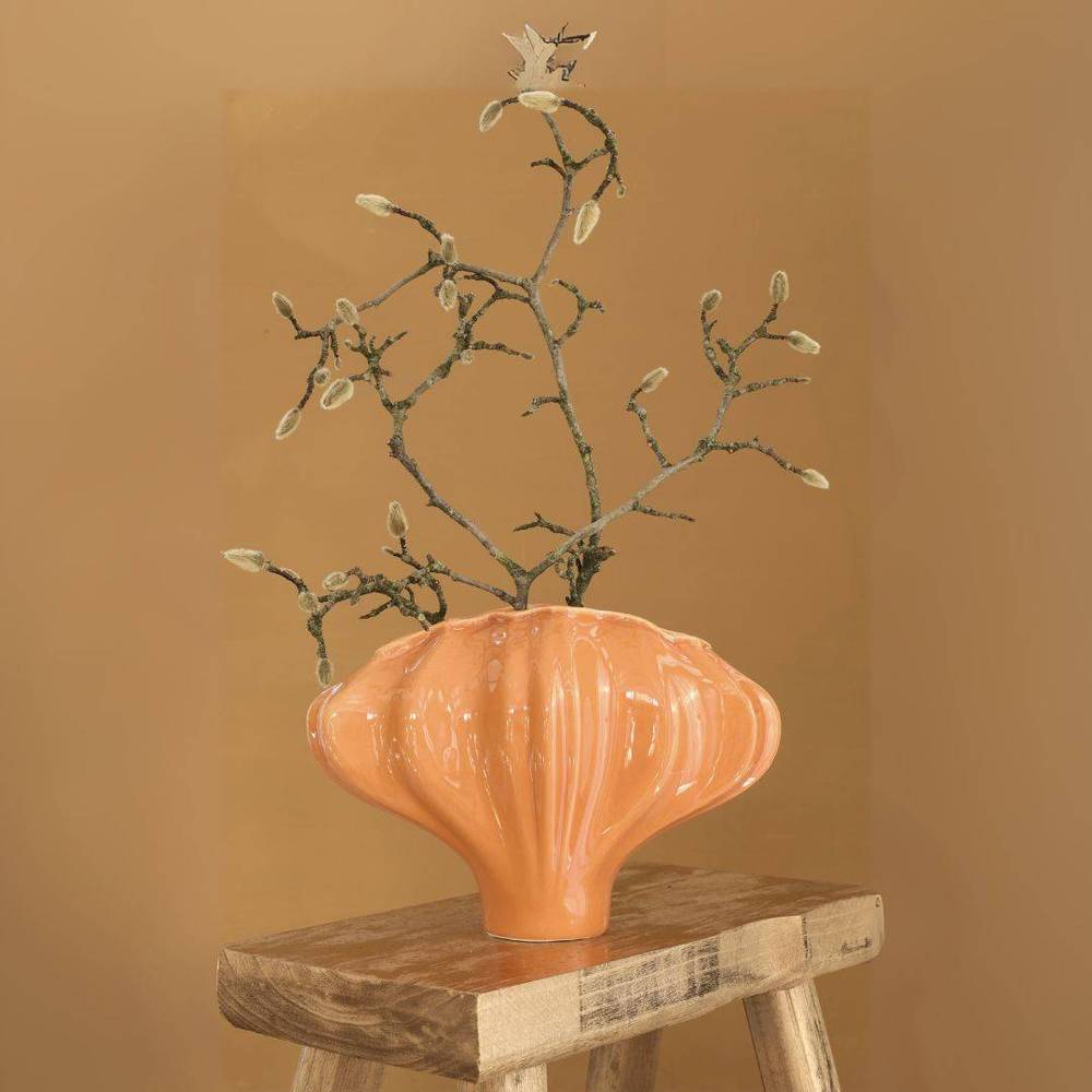 Keramik Vase Ayla lachs 27x12x19cm