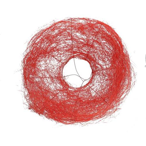 Strausshalter Sisal rot D30cm