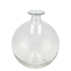 Glas Flasche rund D13cm H15cm
