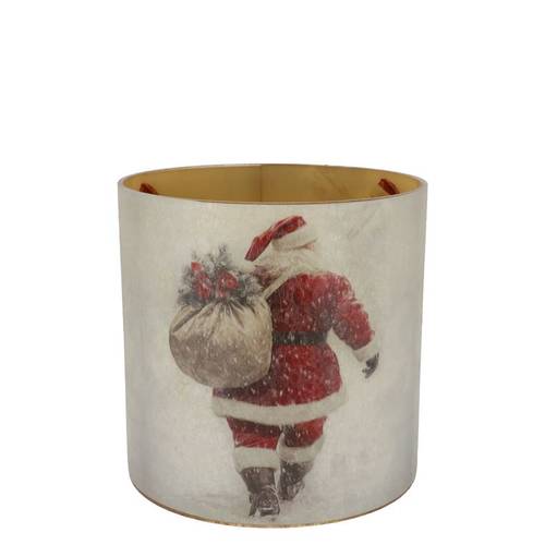 Teelicht Ruby Santa 08x08cm