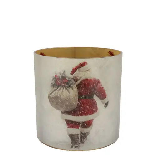 Teelicht Ruby Santa 08x08cm