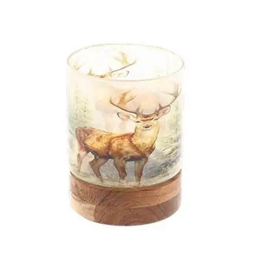 Glas Teelicht Renee D10cm H13cm
