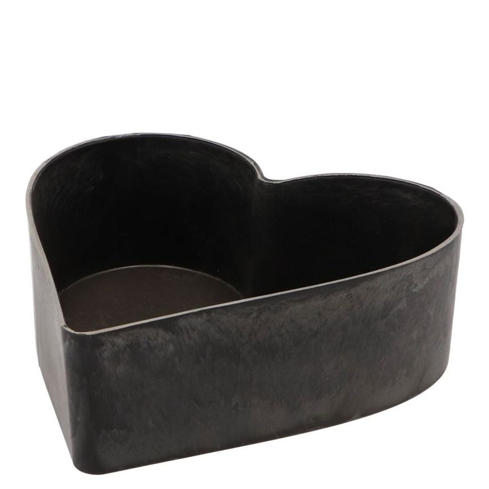 Melamine Herz grau 22x20x07.5cm