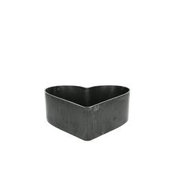 Melamine Herz grau 22x20x07.5cm