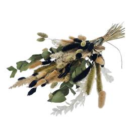 Trockenblumen Strauss creme L55cm