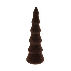 Deko Baum Flock braun D11cm H35cm