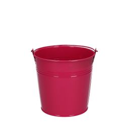 Zink Eimer fuchsia D13cm H12cm