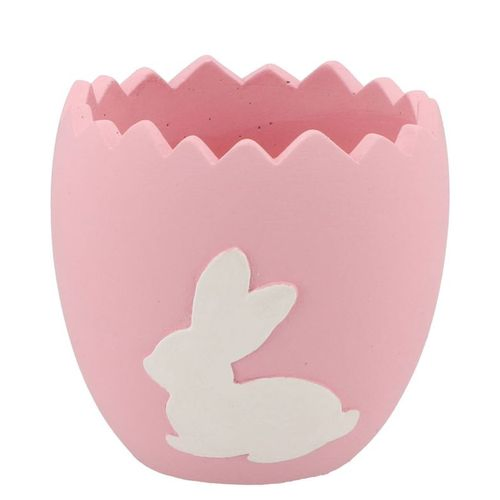 Übertopf Kaninchen rosa 14,5x14,5x14cm