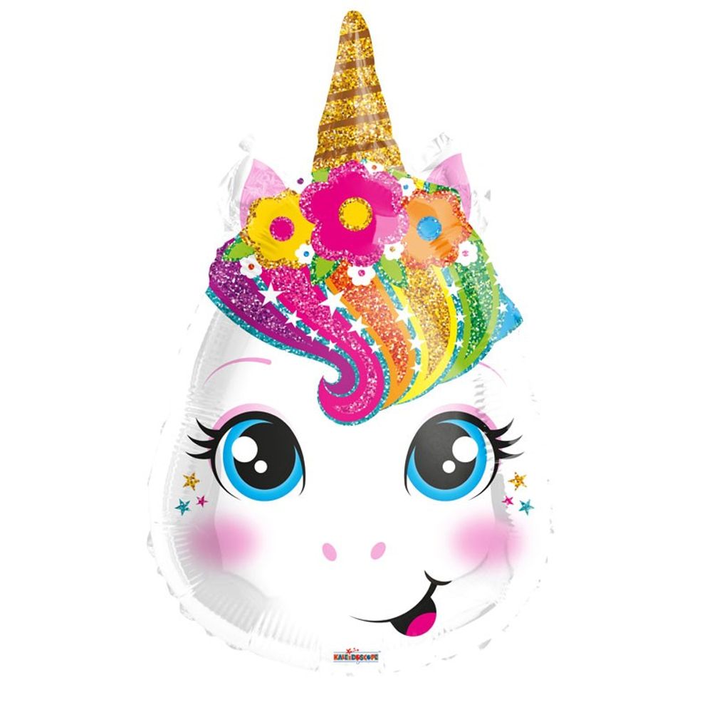 Ballon Einhorn weiss D45cm