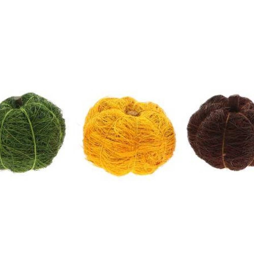 Deko KÜrbis gelb mix D06.5cm x3