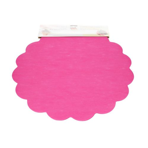 Dekostoff Blatt Blumella fuchsia D44cm x25